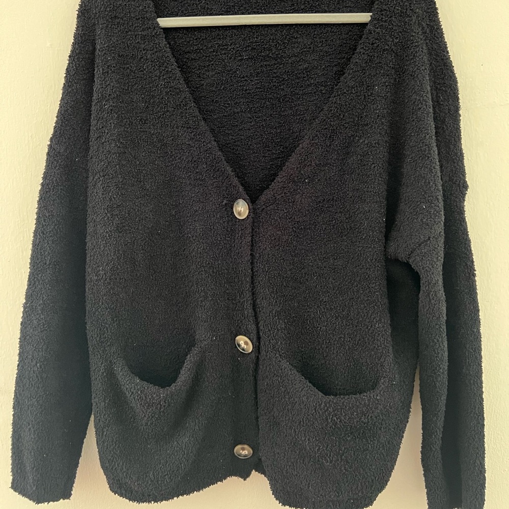 Black button up cardigan